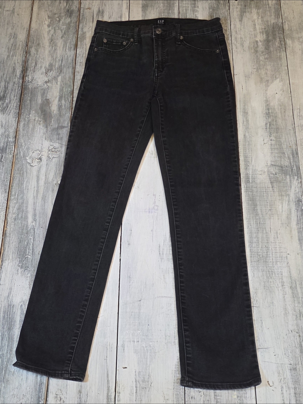 GAP Denim Women's Black Classic Straight Leg Jeans sz 27
